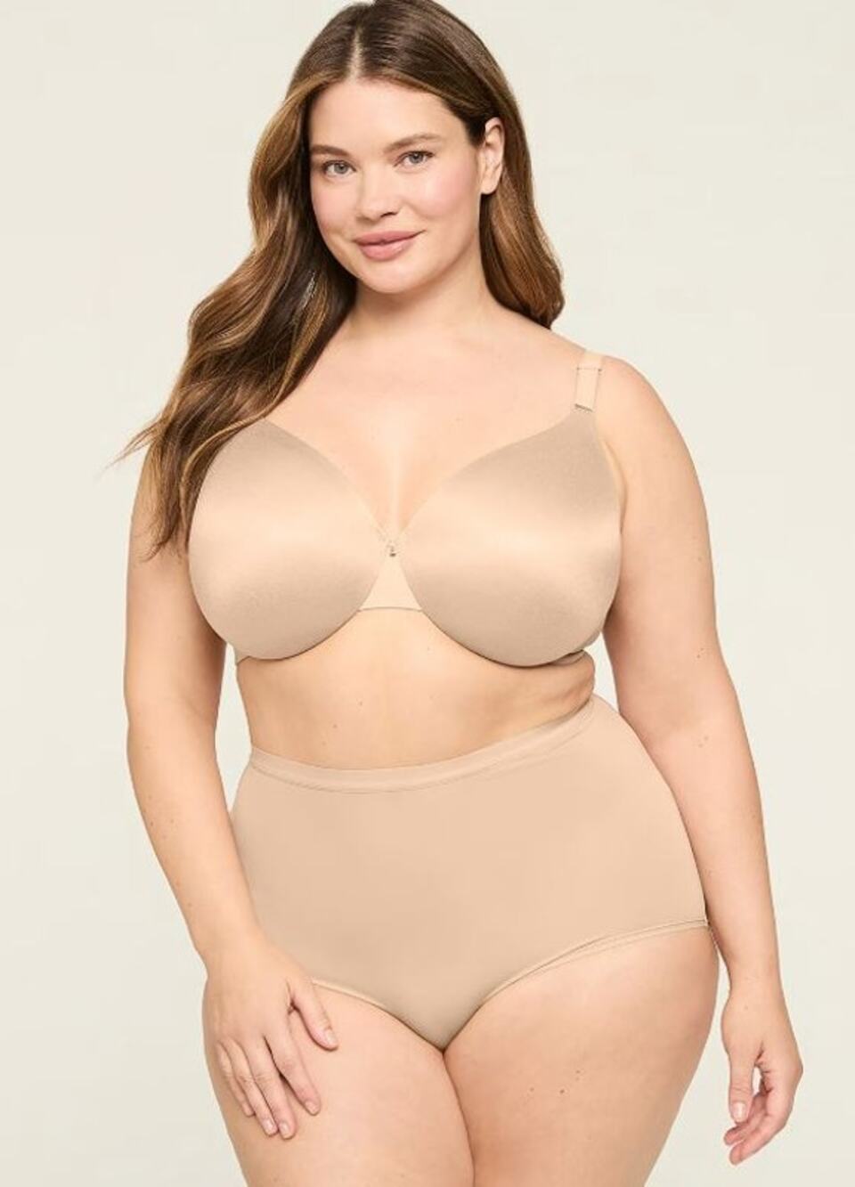 Lane Bryant Cacique 44DD Back Smoothing Full Coverage Bra Cafe Mocha NWT